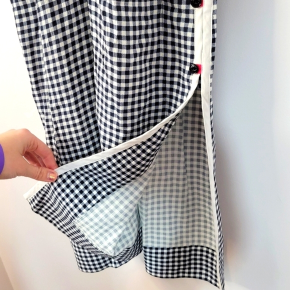 Rag and Bone "Laurie" gingham button side midi sundress - Picture 11 of 14